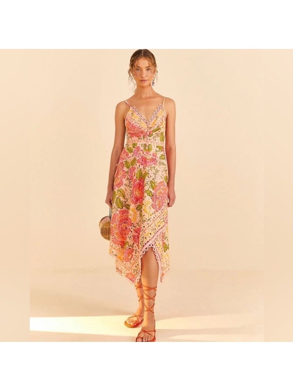 Farm Rio Blooming Floral Cotton Dress